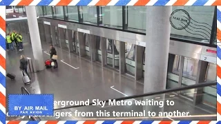 Flight Transfer at Zurich Airport - Sky Metro Train for terminal transfer - Air Travel Video