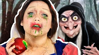 SNOW WHITE POISONED MAKEUP TUTORIAL!