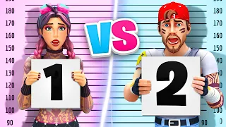 FILLE vs GARCON Prison CHALLENGE sur FORTNITE