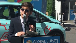 Speaking at the Global Climate Action Summit #GCAS2018 - Aidan Gallagher