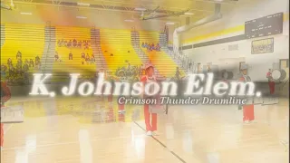 K. Johnson Elementary’s “Crimson Thunder” Drumline @Highland Springs 2024