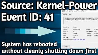 Fix Random Shutdown | Kernel Power, Event ID: 41
