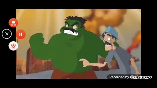 El chavo del 8 animado - el señor barriga se transforma como el increíble hulk