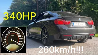 INSANE BMW 435i F32 M PERFORMANCE Exhaust sound/acceleration Autobahn Test 0-100 / 0-60 / 60-120