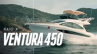 Ventura 450 design lembra um tubarão / Raio-X Bombarco
