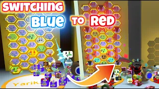 Switching Hive Colors in Beesmas 2023 Blue to Red Hive! - Bee Swarm Simulator