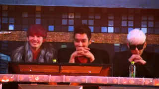 121229 [HD fancam] Hyuk, Siwon & Kangin 2ne1 at SBS Gayo