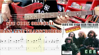 Creedence Clearwater Revival - Have you ever seen the rain BASS COVER (with Tabs and Sheet)