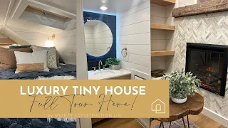 Tiny House Tour: ULTRA Lux tiny house w/ full kitchen and standing height closet!