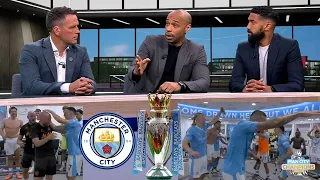 Manchester City vs West Ham 3-1 City Champions 2023/24🏆 Thierry Henry And Phil Foden Crazy Reaction