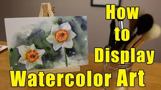 Display Watercolor Art without Glass [Complete Board Mounting Demonstration]