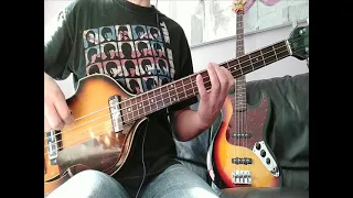 Red River Rock (Johnny and the Hurricanes) Bass Cover Klira Twen Star 356 1967