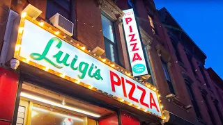 Amazing Pizza at Luigi's Pizza in Park Slope, Brooklyn