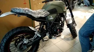 GEON Scrambler 250 звук выхлопа без глушителя