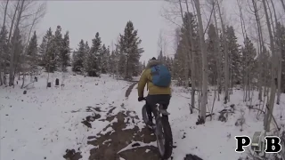 the "Bigfoot Filmed On Snowy Bike trail" video