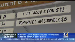 Wellfleet Oysterfest Scheduled For October Canceled As Town Bans Events