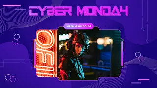 Cyber Monday Sale Slideshow After Effects Template