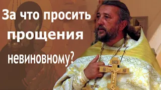 ЗА ЧТО ПРОСИТЬ ПРОЩЕНИЯ НЕВИНОВНОМУ? Священник Игорь Сильченков.