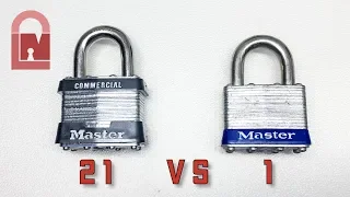 Master Lock 21 Commercial vs Master Lock 1