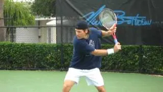 Tommy Haas practicing at Academy