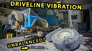 Fixing Driveline Angles & Vibration on Lifted V8 Jeep Wrangler YJ