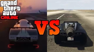 GTA online - Rocket Voltic VS Glitched Annis RE-7B Drag race WHICH WILL WIN?!?