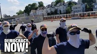 "Children of the KKK": White Supremacist Patriot Front Marches Through Boston, Attacks Black Artist