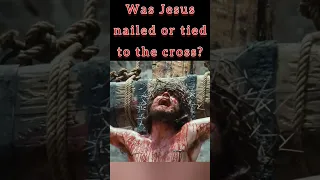 Was Jesus nailed or tied to the cross? - #crucifixion #crucified #jesus #agony