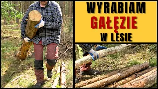 WYRABIAM GAŁĘZIE W LESIE  || Zwykły dzień w lesie ODC 4 || Okiem ZULa