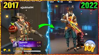 FREE FIRE PLAYERS 2017 VS 2022⚡⚡ -  @TotalGaming093  Old vs New | Garena Free fire [PART 80]