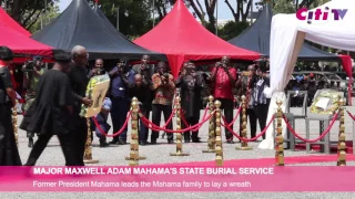 Major Maxwell Mahama: Former President Mahama leads family to lay a wreath