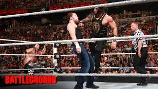 Dean Ambrose vs Roman Reigns vs Seth Rollins - WWE Title Triple Threat Match: WWE Battleground 2016