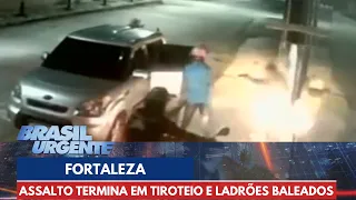Assalto termina em tiroteio e 3 bandidos são baleados | Brasil Urgente
