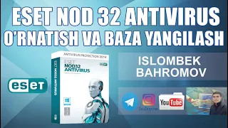 Est nod 32 antivirus dasturini o'rnatish hamda bazasini online va offline yangilash