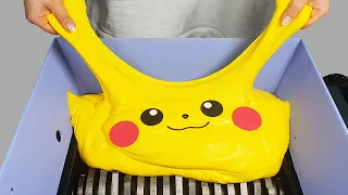 Shredding Mega Pikachu Slime! #pokemon #slime #asmr