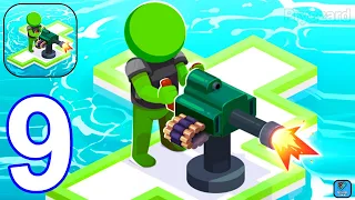 War of Rafts: Crazy Sea Battle - Gameplay Walkthrough Part 9 Raft Army Commander APK (Android,iOS)