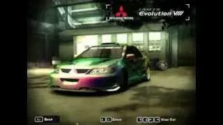 Need for Speed: Most Wanted Tuning  Mitsubishi Lancer EVO Chameleon