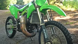 Banshee dirtbike to supermoto conversion!