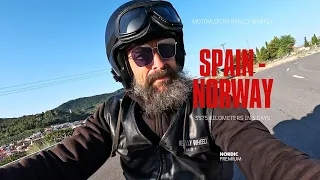 Riding Spain to Norway 3575km in 3 days #trailer #europe #motocamping