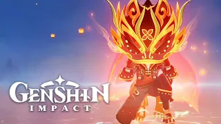 Gaming's Lion Wushou Dance & Fireworks Cutscene Animation | Lantern Rite 2024 | Genshin Impact 4.4