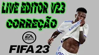 ⚽ LIVE EDITOR NÃO ABRE NO FIFA 23 SOLUÇÃO SIMPLES ✅