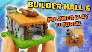 Builder Hall 6 (Clash of Clans) - Miniature Polymer Clay Tutorial