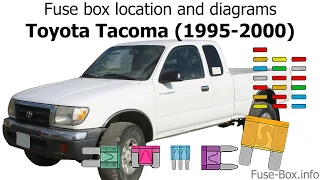 Fuse box location and diagrams: Toyota Tacoma (1995-2000)