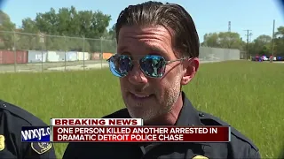 WATCH: Police arrest shooting suspect after wild chase in Detroit ends with shots fired