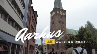 Aarhus City Walking and Shopping Street Tour [4K]
