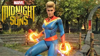 Marvel's Midnight Suns PS5 - Captain Marvel All Abilities Gameplay Showcase (4K 60FPS)