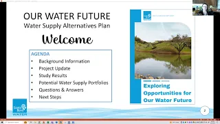 Our Water Future - Water Supply Alternatives Plan