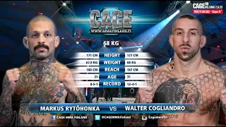 CAGE 58: Rytöhonka vs Cogliandro  (Complete MMA Fight)