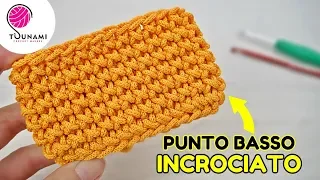 Tutorial MAGLIA BASSA INCROCIATA - Crochet easy pattern