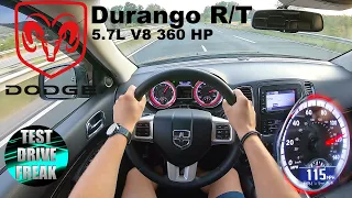 2013 Dodge Durango R/T 5.7L V8 360 HP TOP SPEED AUTOBAHN DRIVE POV